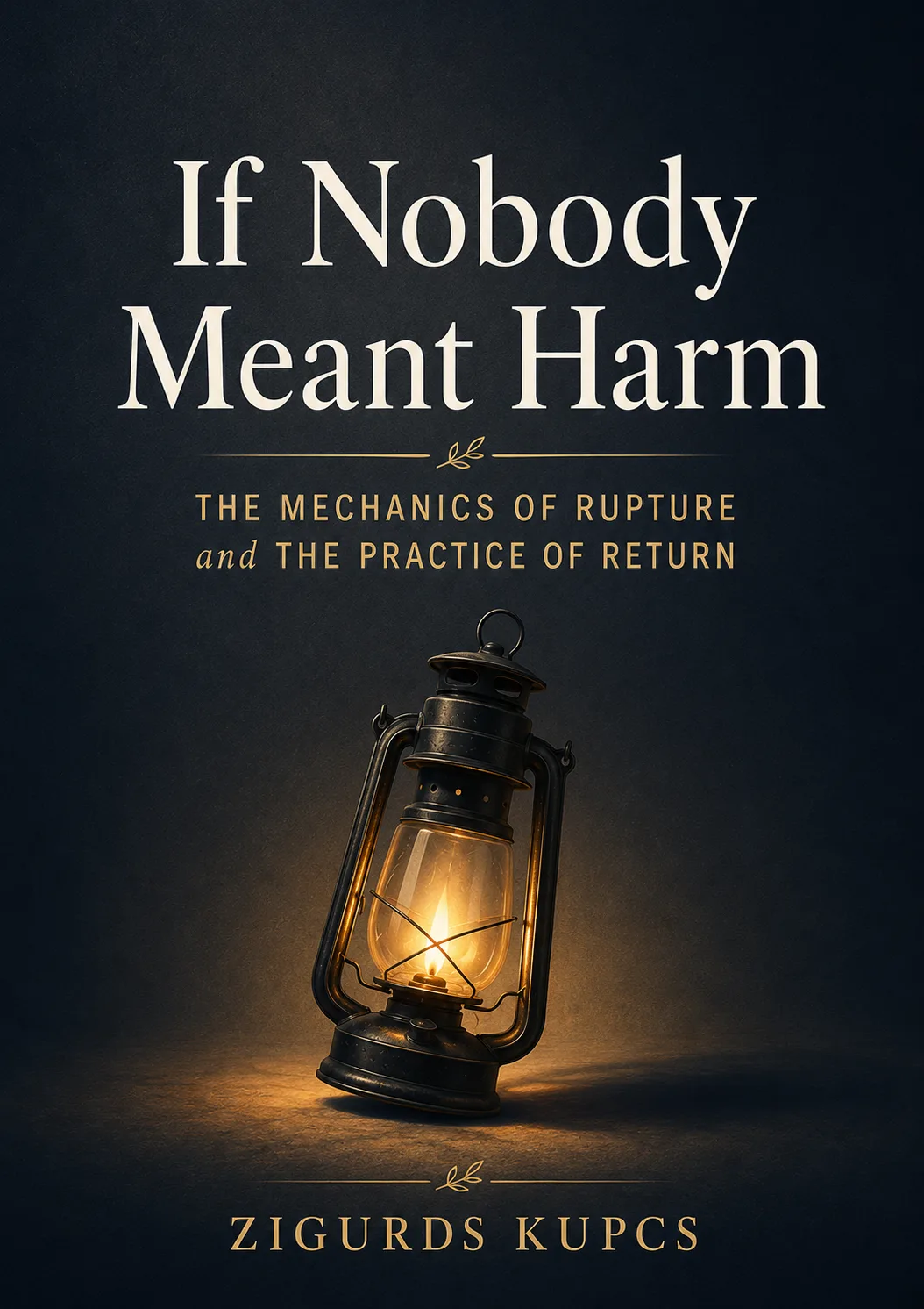 Provisional cover of If Nobody Meant Harm